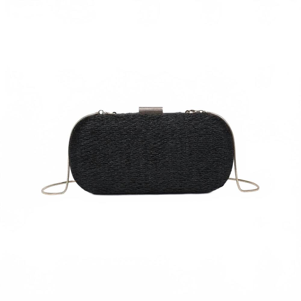 NEW MODA LUXE women's quinn evening bag in black